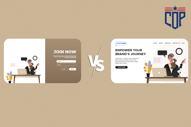 Contoh Implementasi Landing Page dan Website